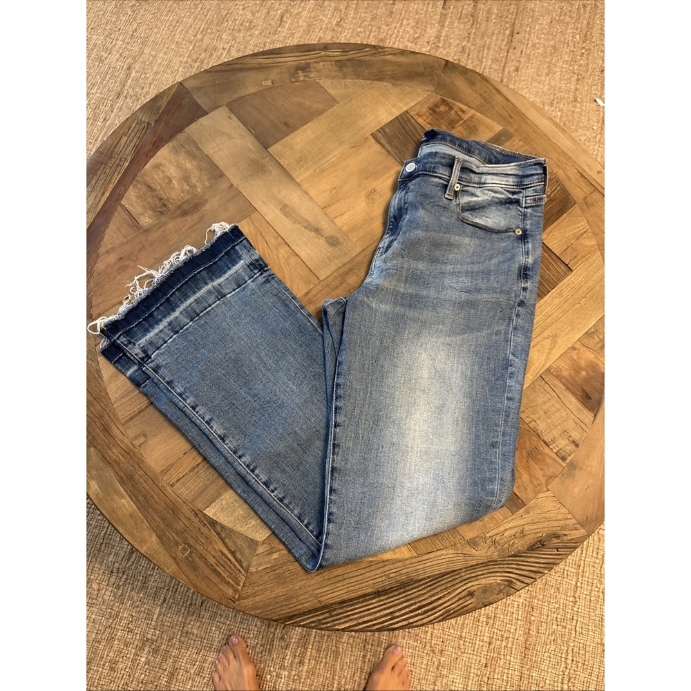 Gap Universal Baby Boot Jean Womens 14 32R Stretch Dark Wash Kick Flare Bootcut